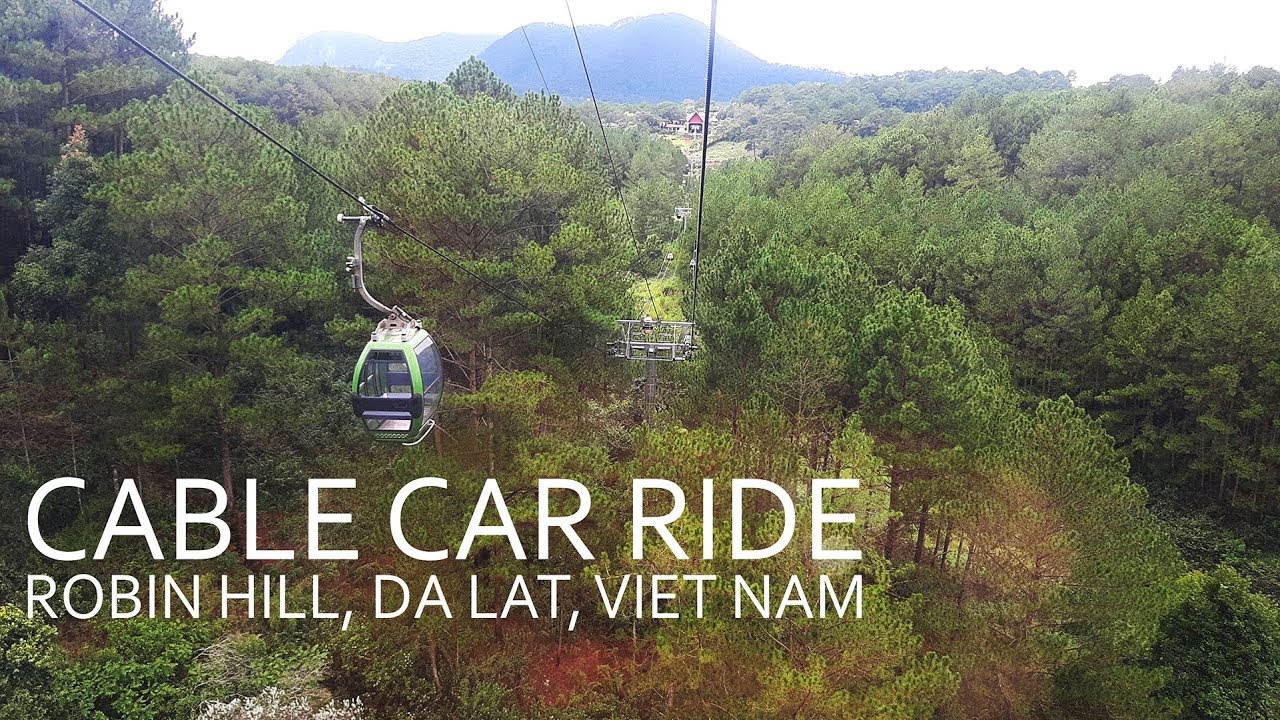 Cable car ride to Truc Lam Zen Monastery, Da Lat, VietNam - 17 June 2019
