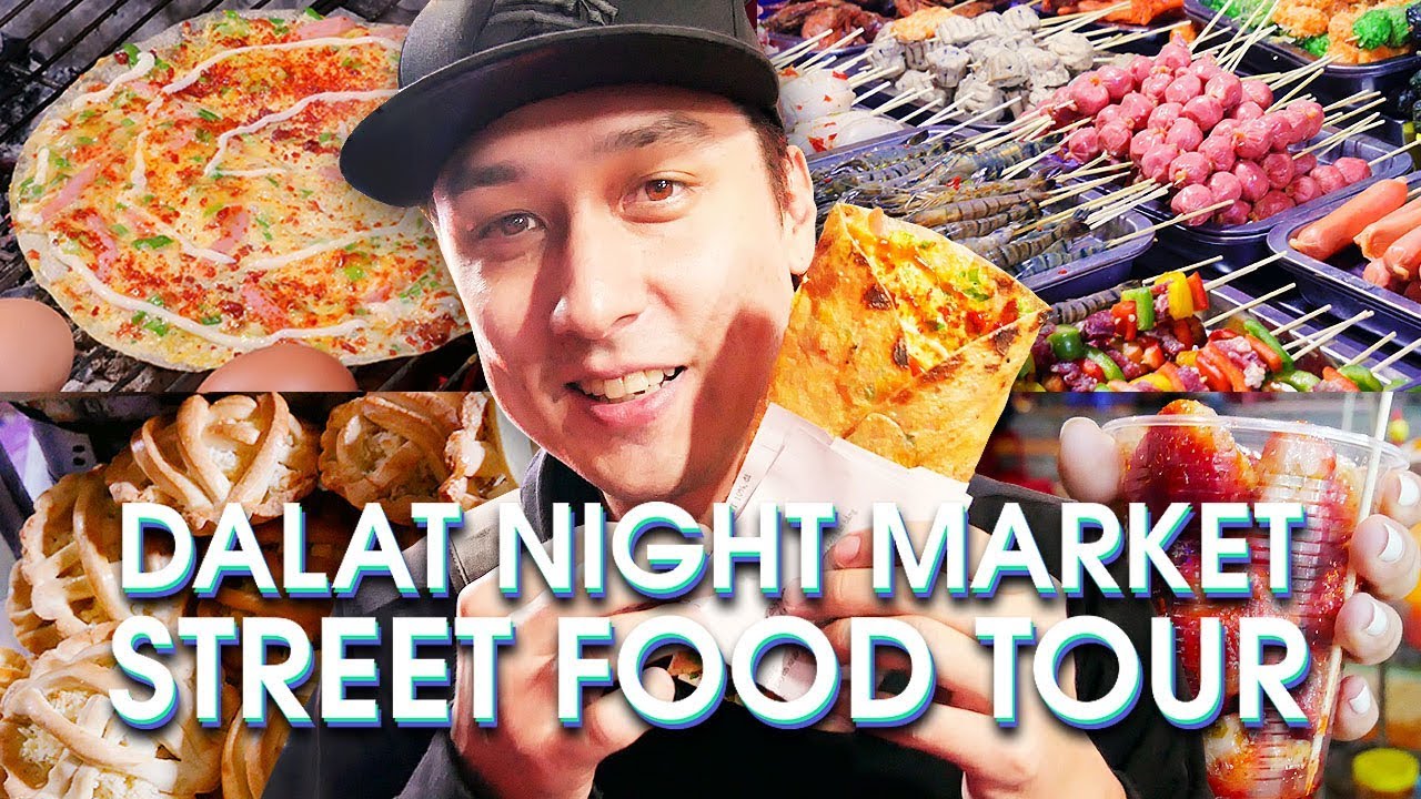 Street Food Tour in DALAT NIGHT MARKET 2018 | VIETNAMESE FOOD