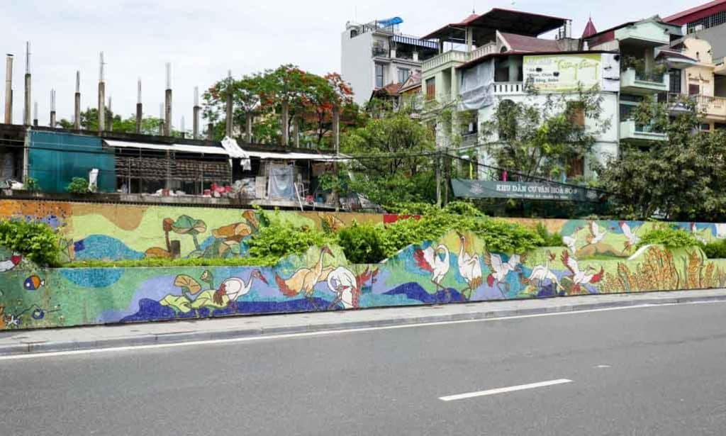 World’s Longest Ceramic Mosaic in hanoi
