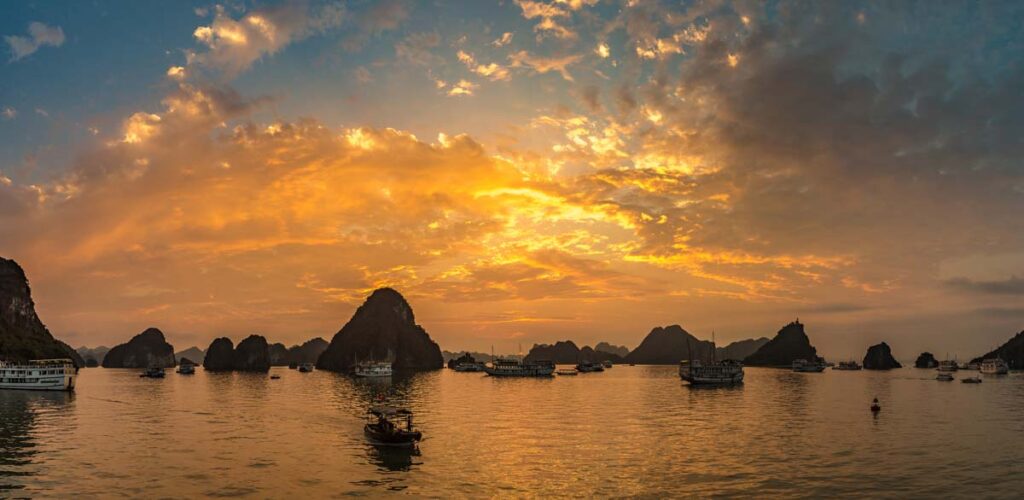 atardecer en haong bay