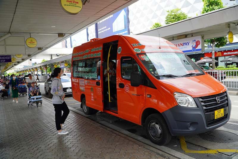 autobus 109 del aeropuerto al centro en hcmc